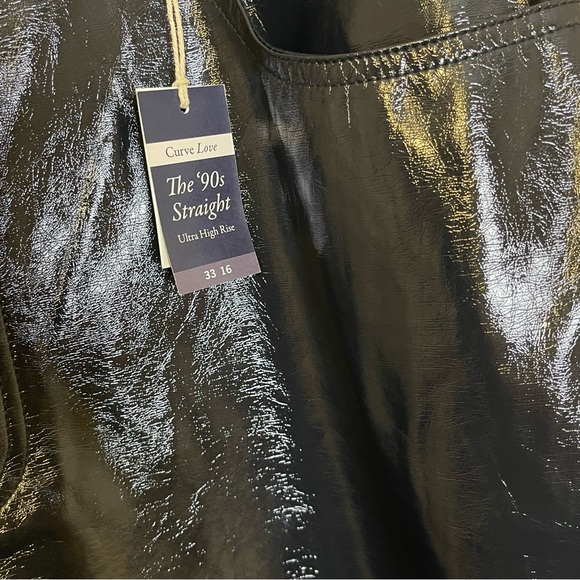 Abercrombie Curve Love The 90’s Straight Ultra High Rise Black - Size 33/16 NWT - Picture 7 of 8